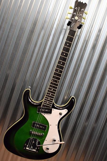 Eastwood Guitars Sidejack DLX Electric Guitar Green Burst Blemished #1631