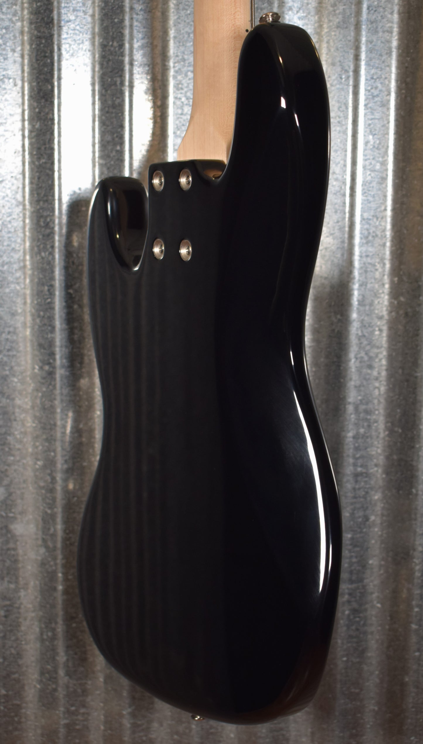 G&L USA JB-5 Jet Black 5 String Jazz Bass Maple Satin Neck & Case #6029