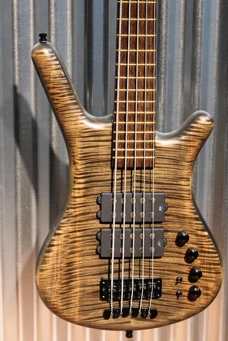 Warwick Custom Shop Masterbuilt Corvette $$ 5 String AAA Flame Top Bass & Case
