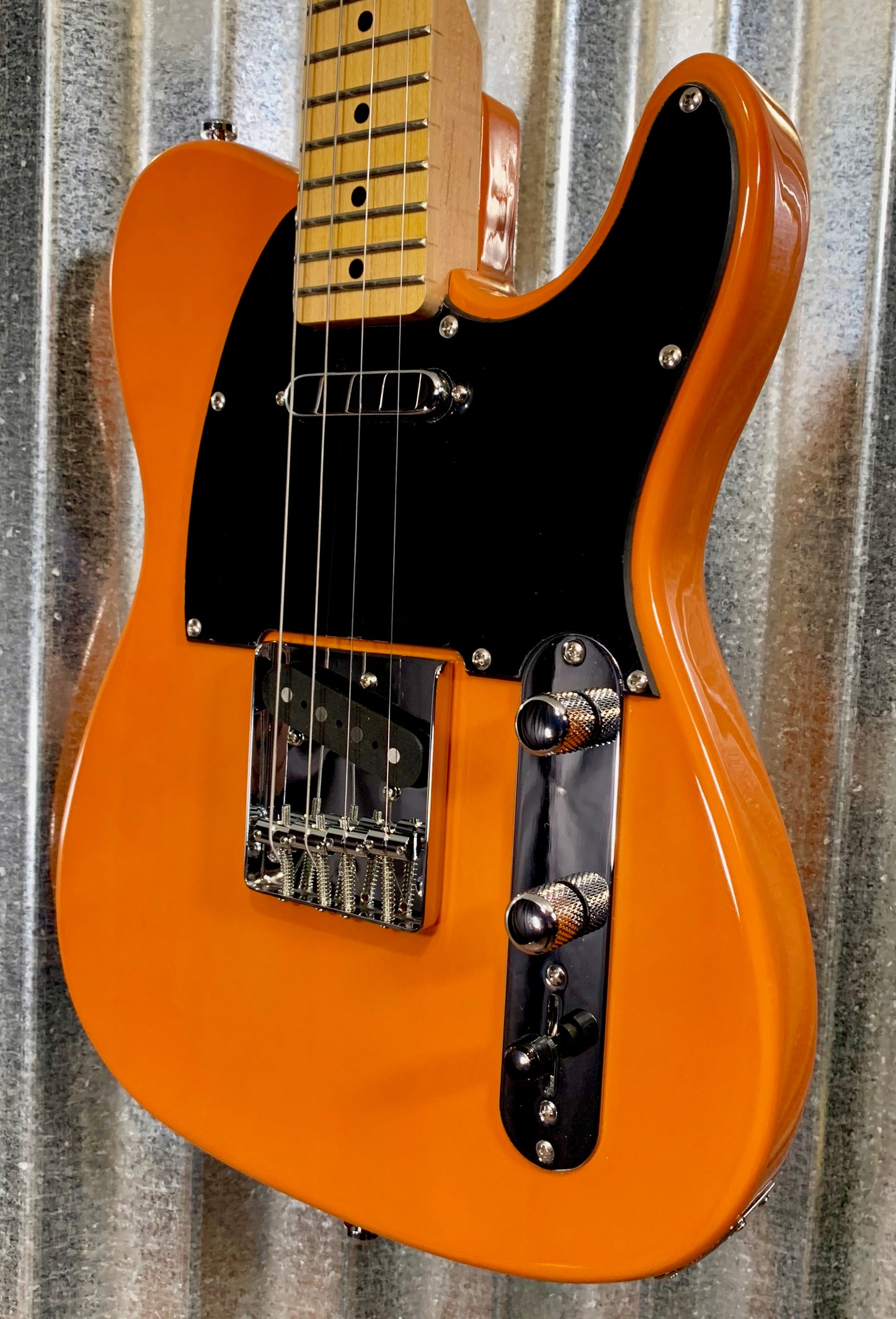Eastwood Guitars Tenorcaster 4 String Butterscotch Tenor Guitar & Bag #1138