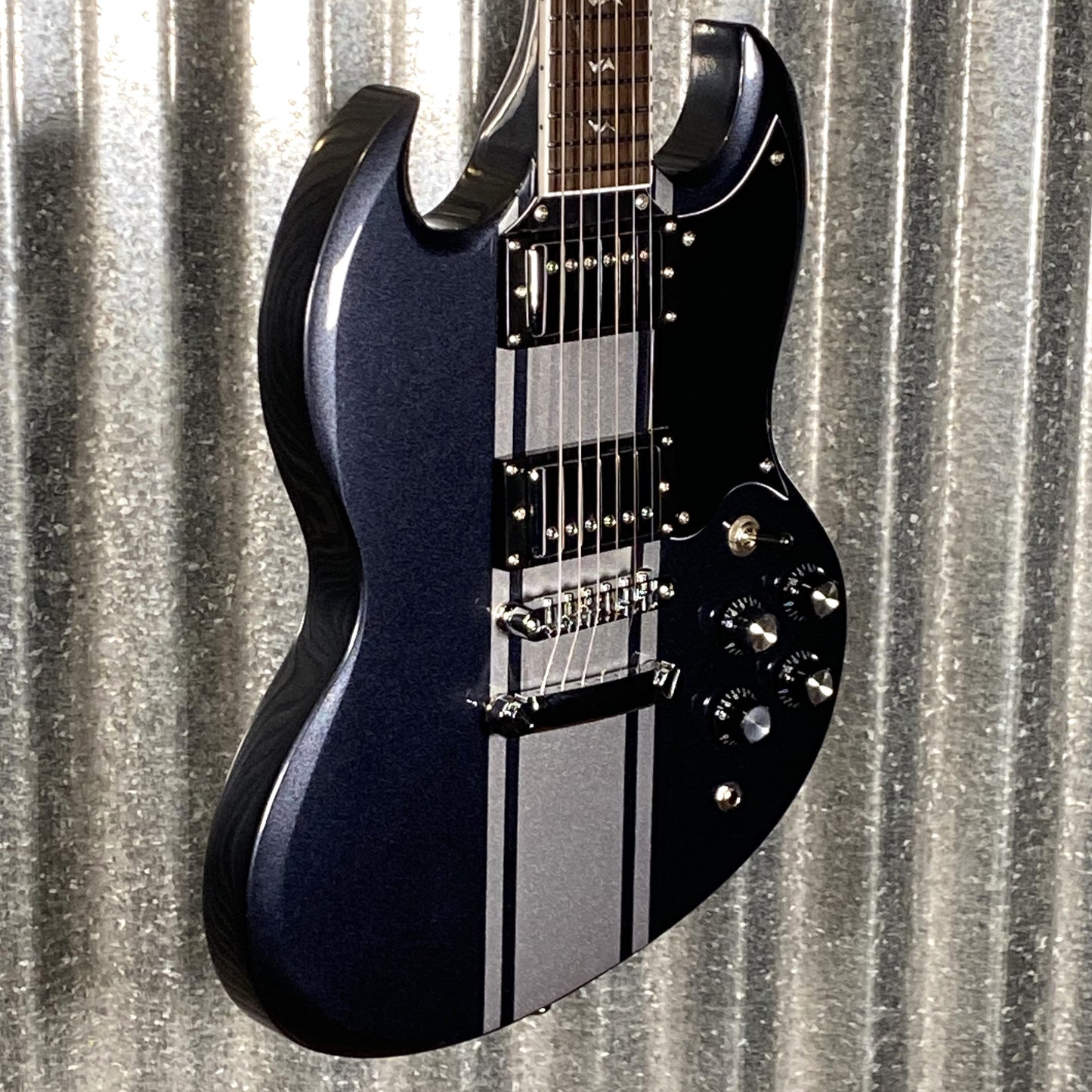 Westcreek Racer Offset SG Black Solid Body Guitar #0124 Used