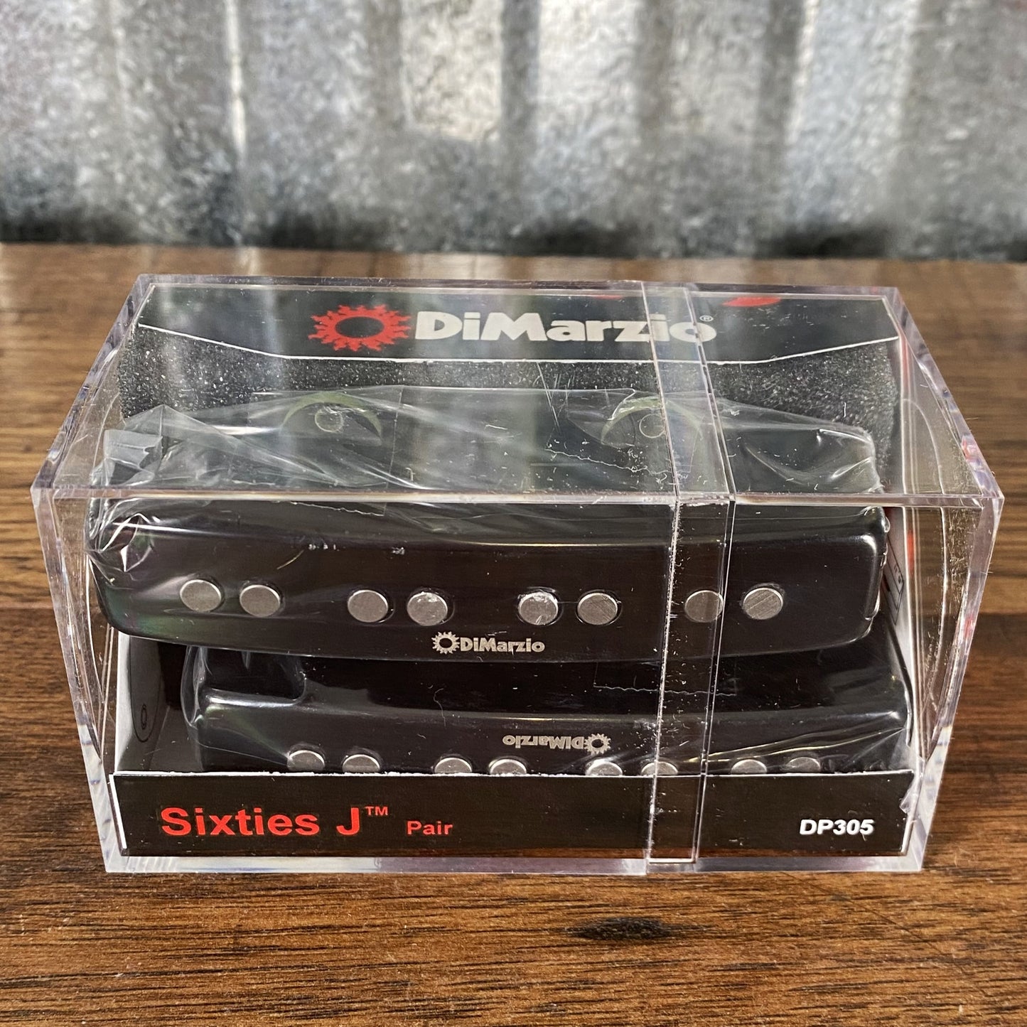 DiMarzio DP305GB Sixties J Pair Jazz Bass Pickup Set Gloss Black