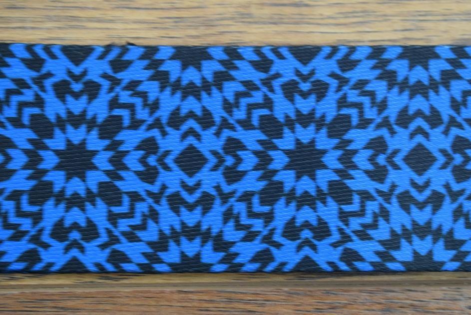 Henry Heller HSUB2-31 2" Sublimination Design Blue Guitar Strap