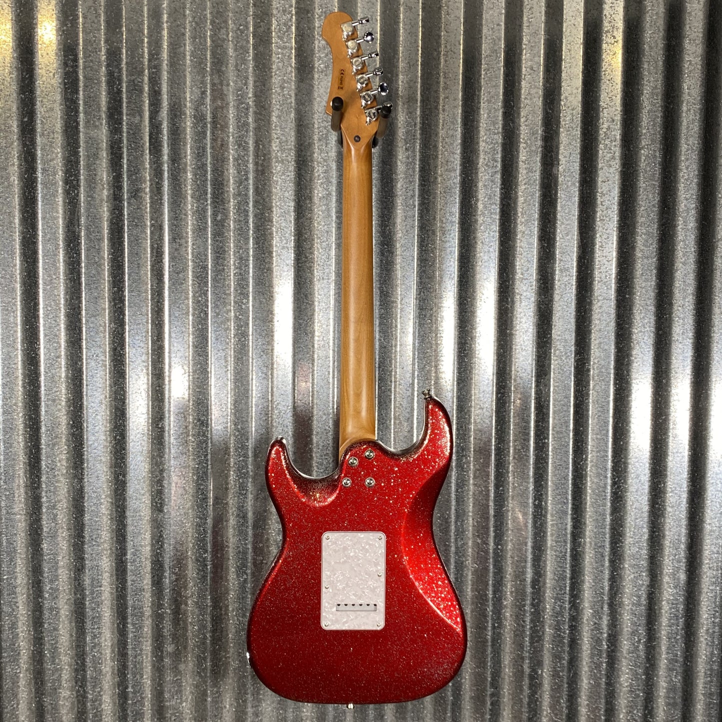 Jet JS500RDS HH Strat Style Guitar Bound Red Sparkle Blem #0008