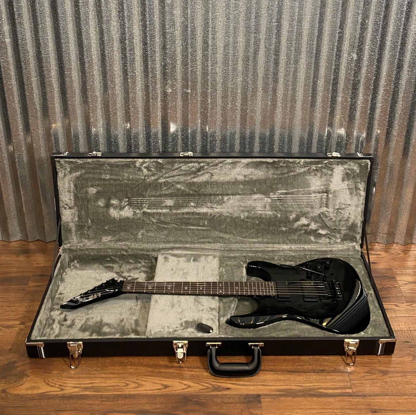 ESP LTD KH-602 Kirk Hammett Black Guitar & Case LKH602 #1599 Used