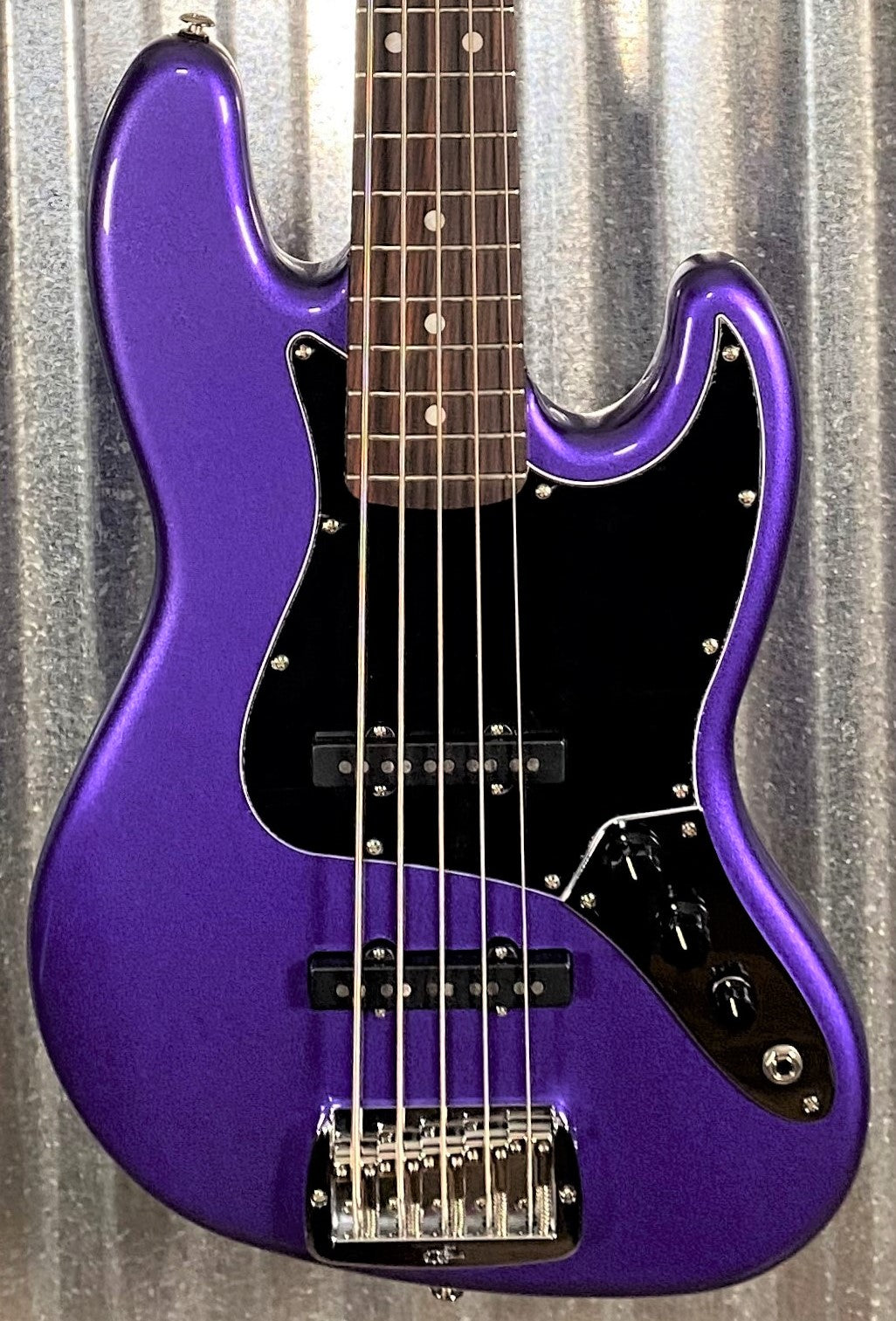 G&L USA JB-5 Plum Crazy 5 String Jazz Bass Rosewood Satin Neck & Case #3082