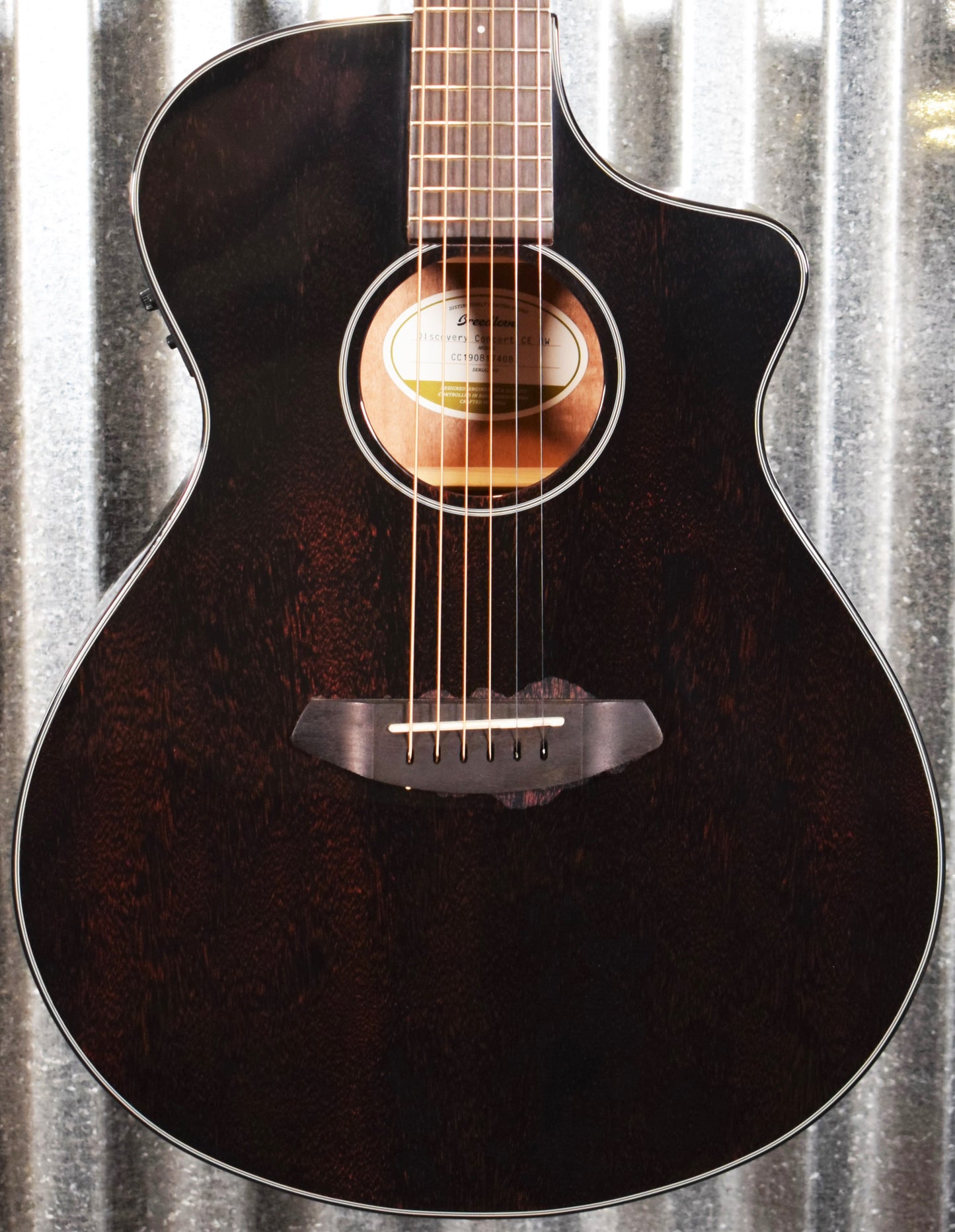 Breedlove Discovery Concert CE Black Widow Acoustic Electric Guitar Blem #7408