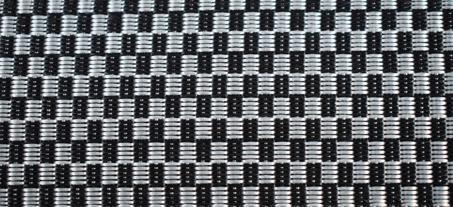 LOCK-IT Straps Polypro Series 2" Silver Checkerboard Guitar Bass Straplock Strap P2-SLCHK
