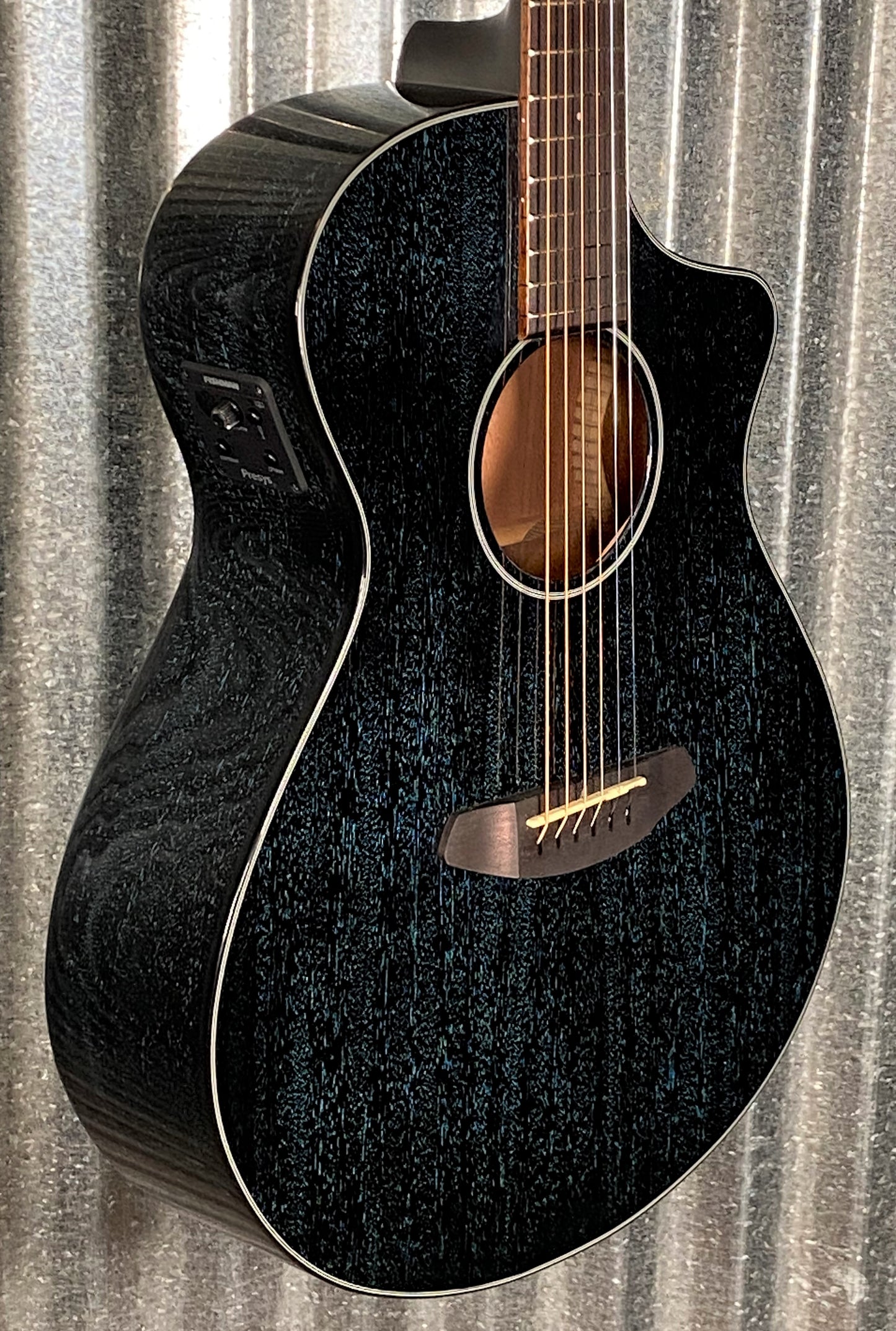 Breedlove Rainforest S Concert Midnight Blue CE Mahogany Acoustic Electric Guitar RFCN54CEAMAM #9008