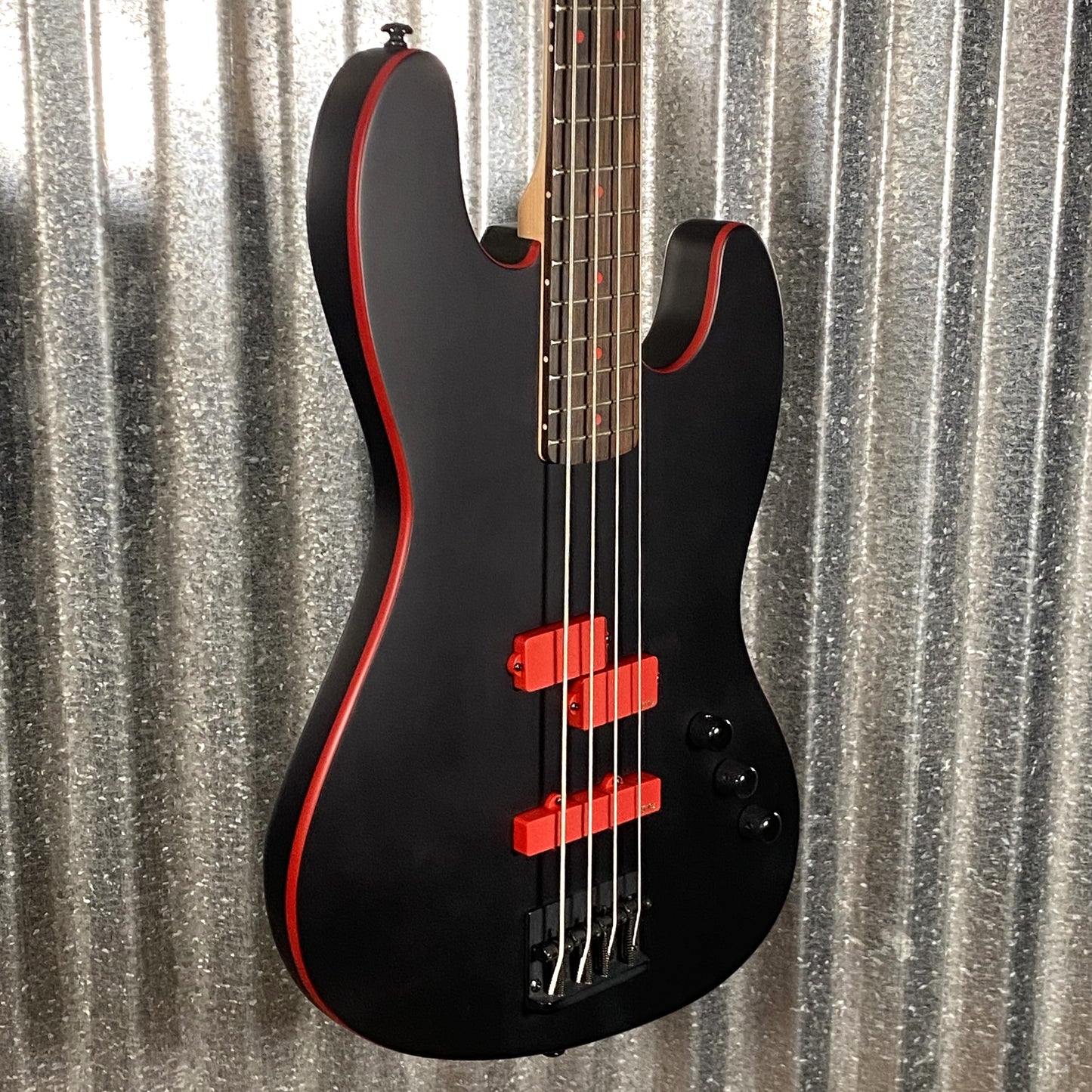 ESP LTD FBJ-400 Frank Bello 4 String Bass EMG PJ Black Satin #0324 Used