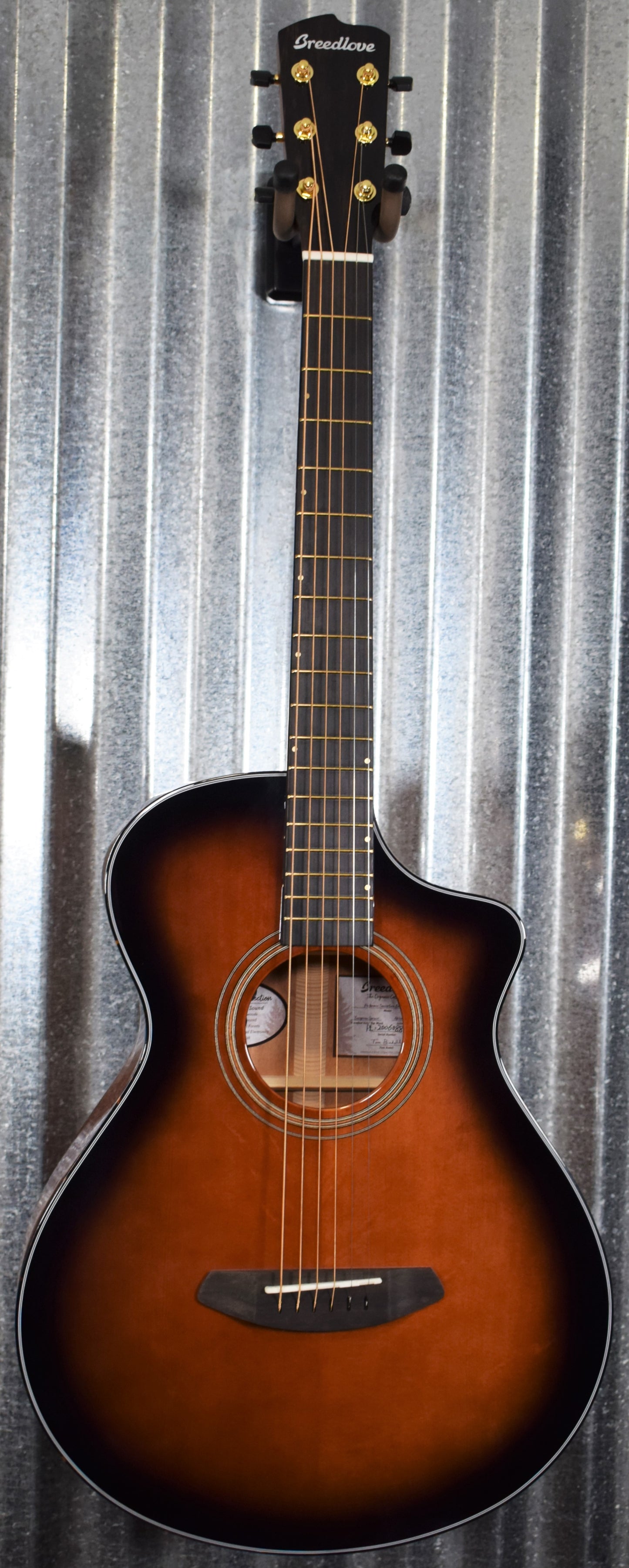 Breedlove Performer Concertina Bourbon CE Mahogany Acoustic Electric Guitar Blem #8833
