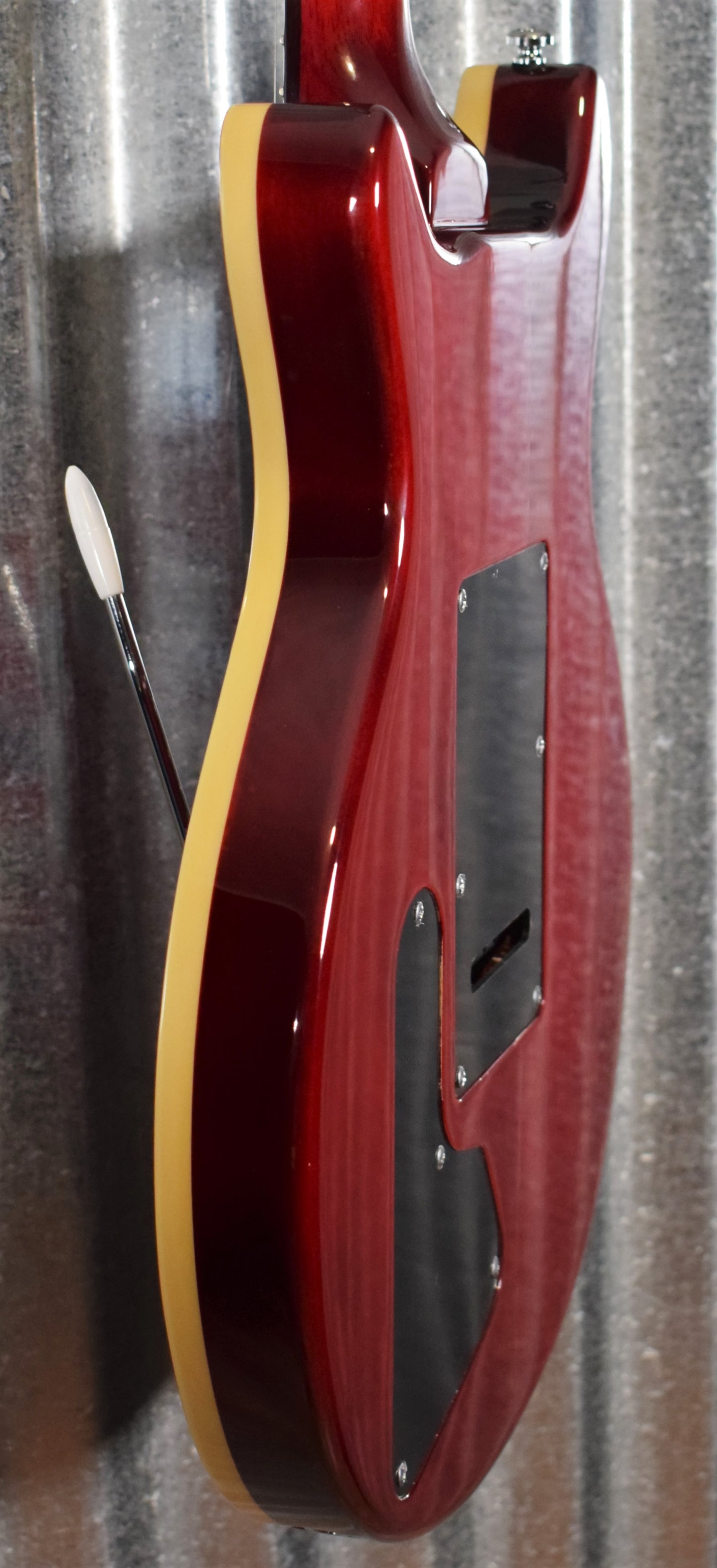 Hamer Archtop Flame Dark Cherry Wilkinson Tremolo Electric Guitar SATFW-DCB #1106