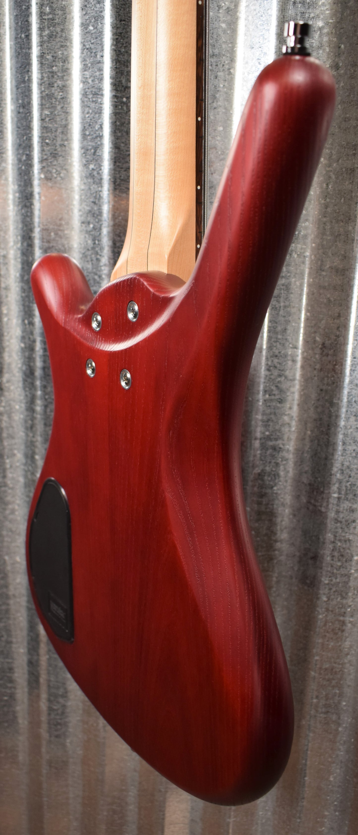 Warwick Rockbass Corvette $$ Double Buck Burgundy 5 String Bass & Bag #1018