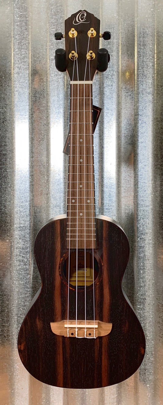 Ortega Guitars RUEB-CC Ebony Top Conert Ukulele & Gig Bag