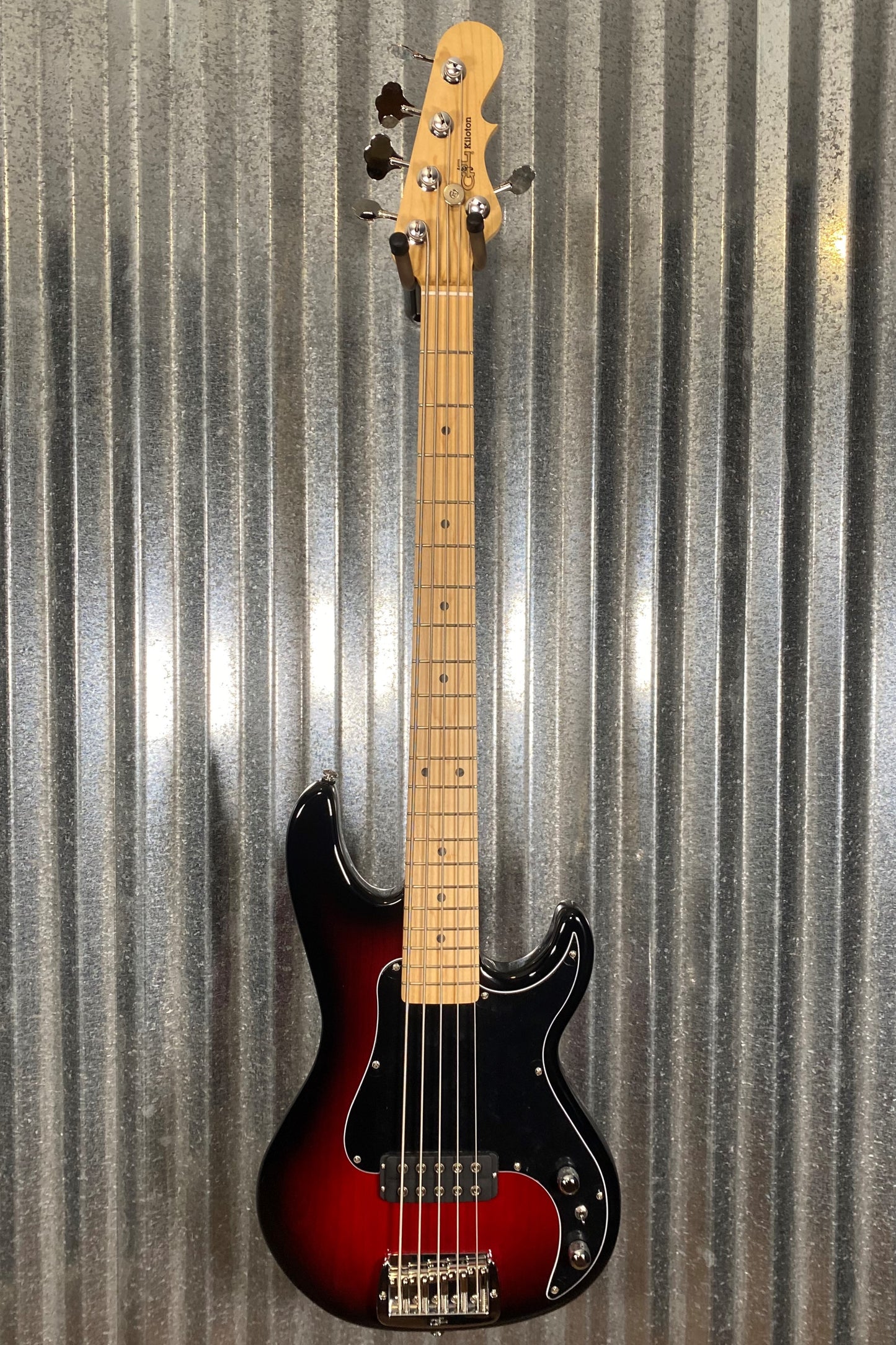 G&L USA Kiloton 5 String Bass Redburst & Case #8062
