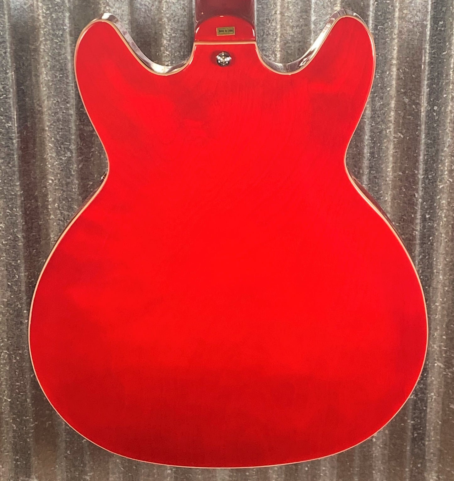 Hagstrom VIKB-WCT Viking 4 String Semi Hollow Short Scale Bass Wild Cherry Transparent #0723
