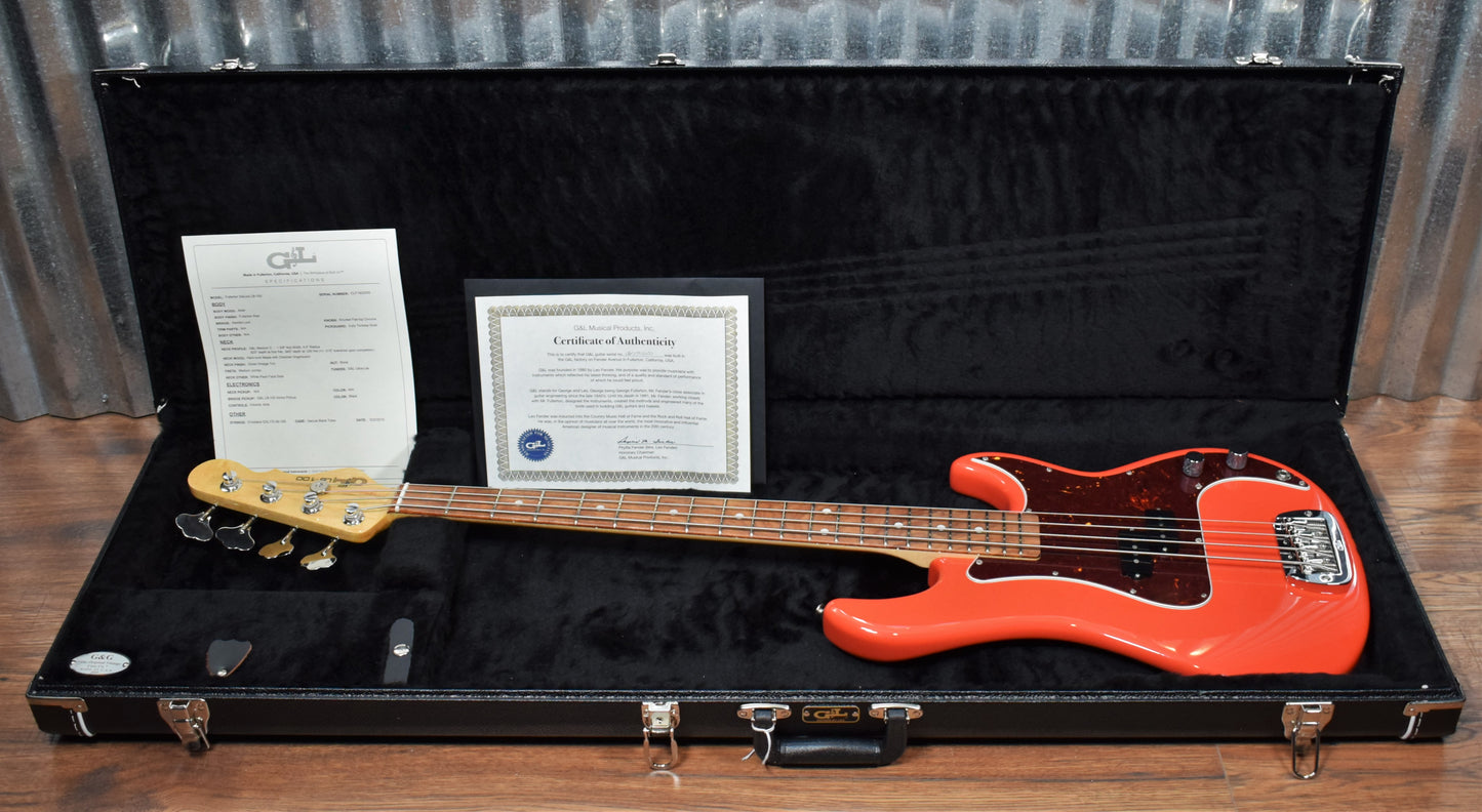 G&L USA Fullerton Deluxe Lb-100 4 String Bass Fullerton Red & Case LB100 2019 #2050