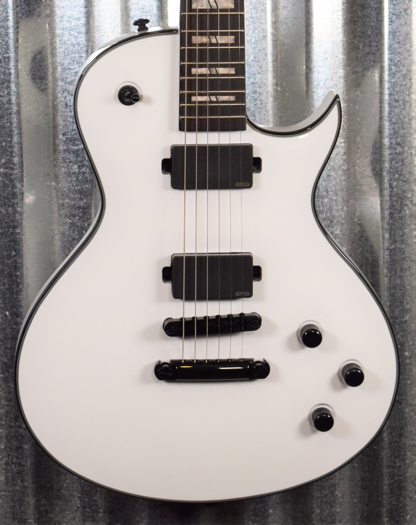 Washburn Parallaxe L20E White EMG Single Cut Guitar & Bag PXL20EWH #0554
