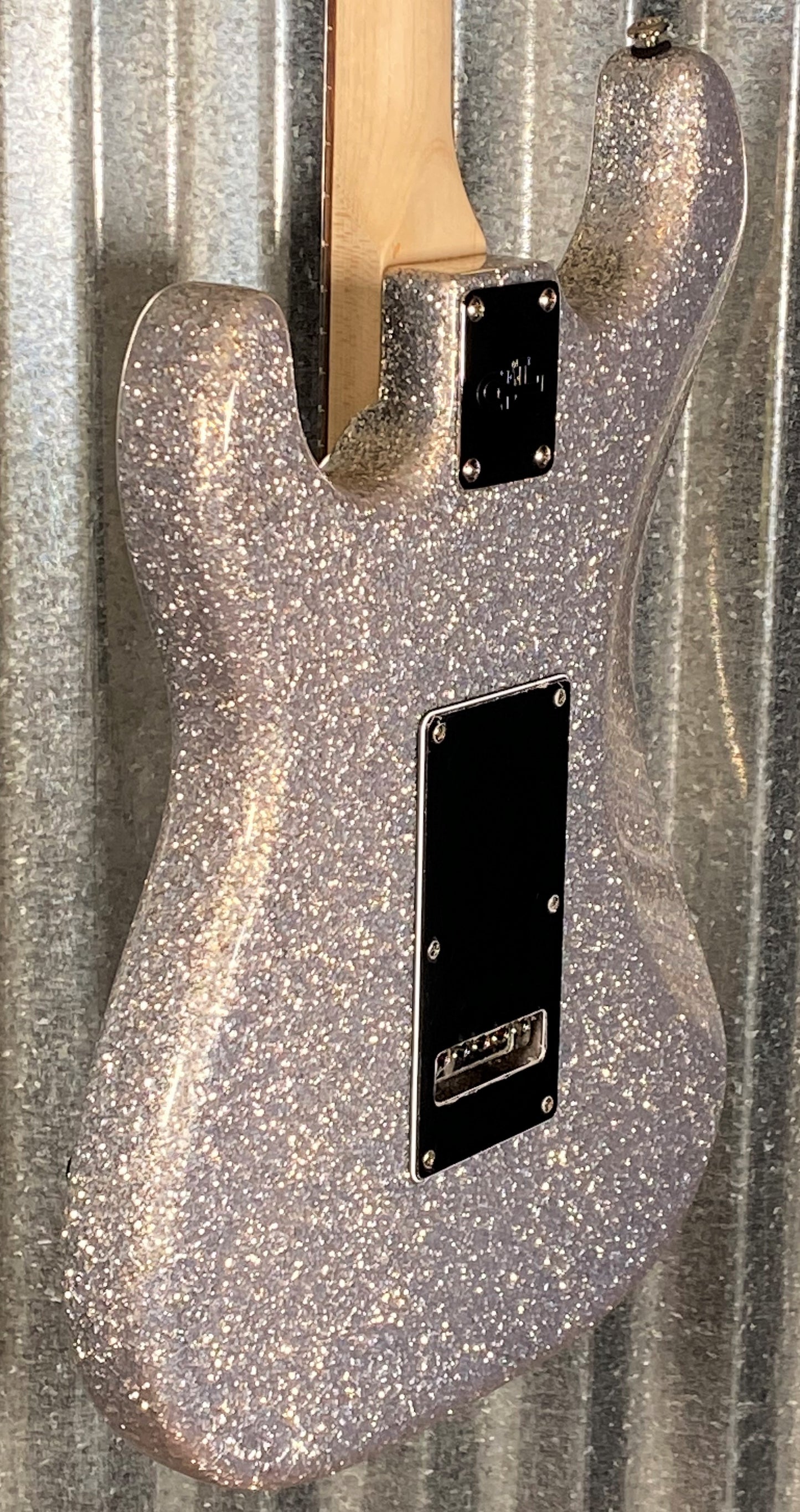 G&L USA Legacy Silver Metal Flake Guitar & Case #5140