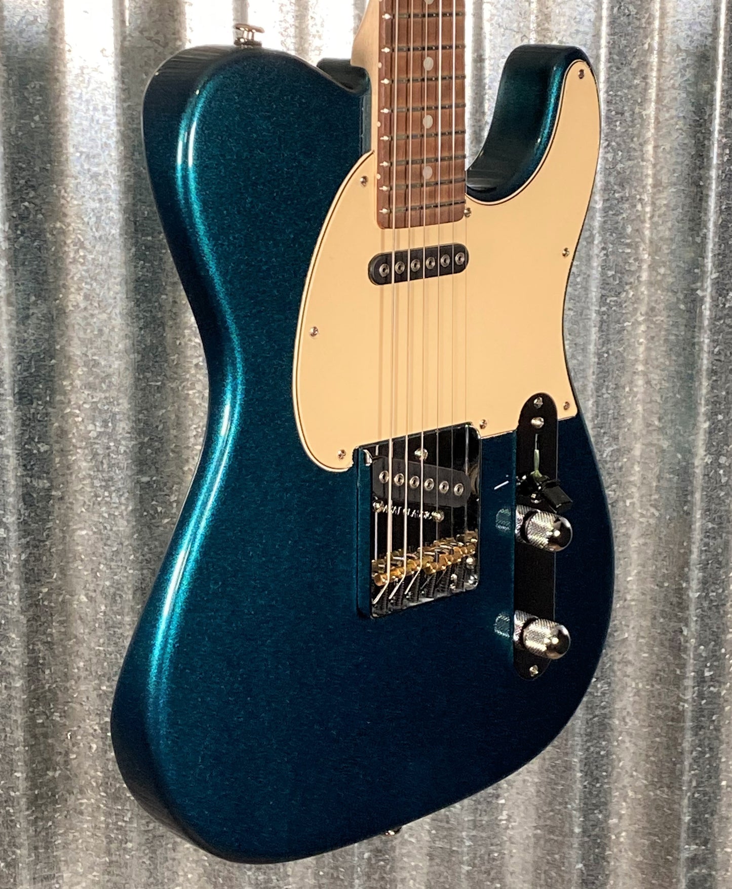 G&L USA 2023 Custom ASAT Classic Emerald Blue Metallic Guitar & Bag #1206 Used
