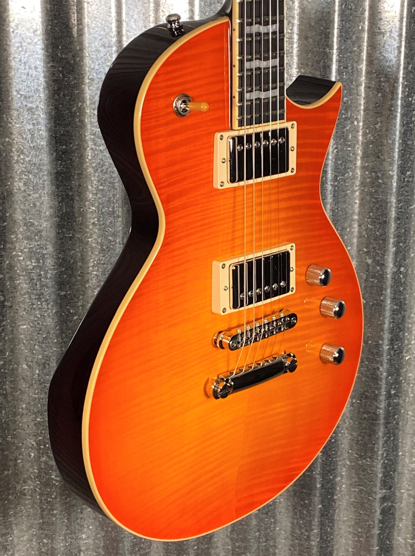 ESP E-II Eclipse Full Thickness Vintage Honey Burst Guitar & Case EIIECFTFMVHB #3213 Used