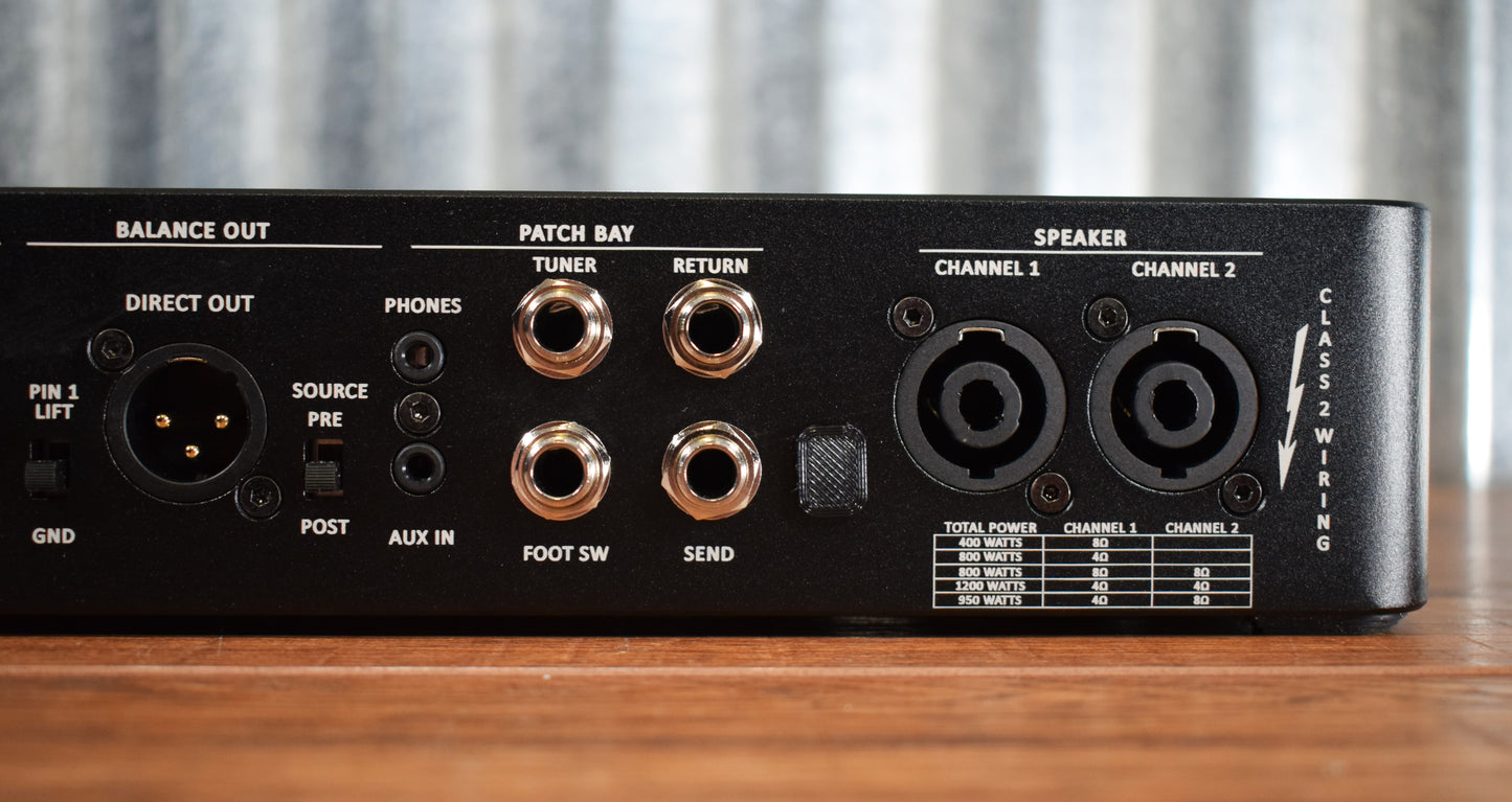 Gallien-Krueger GK Fusion S 1200 Watt Bass Amplifier Head Demo