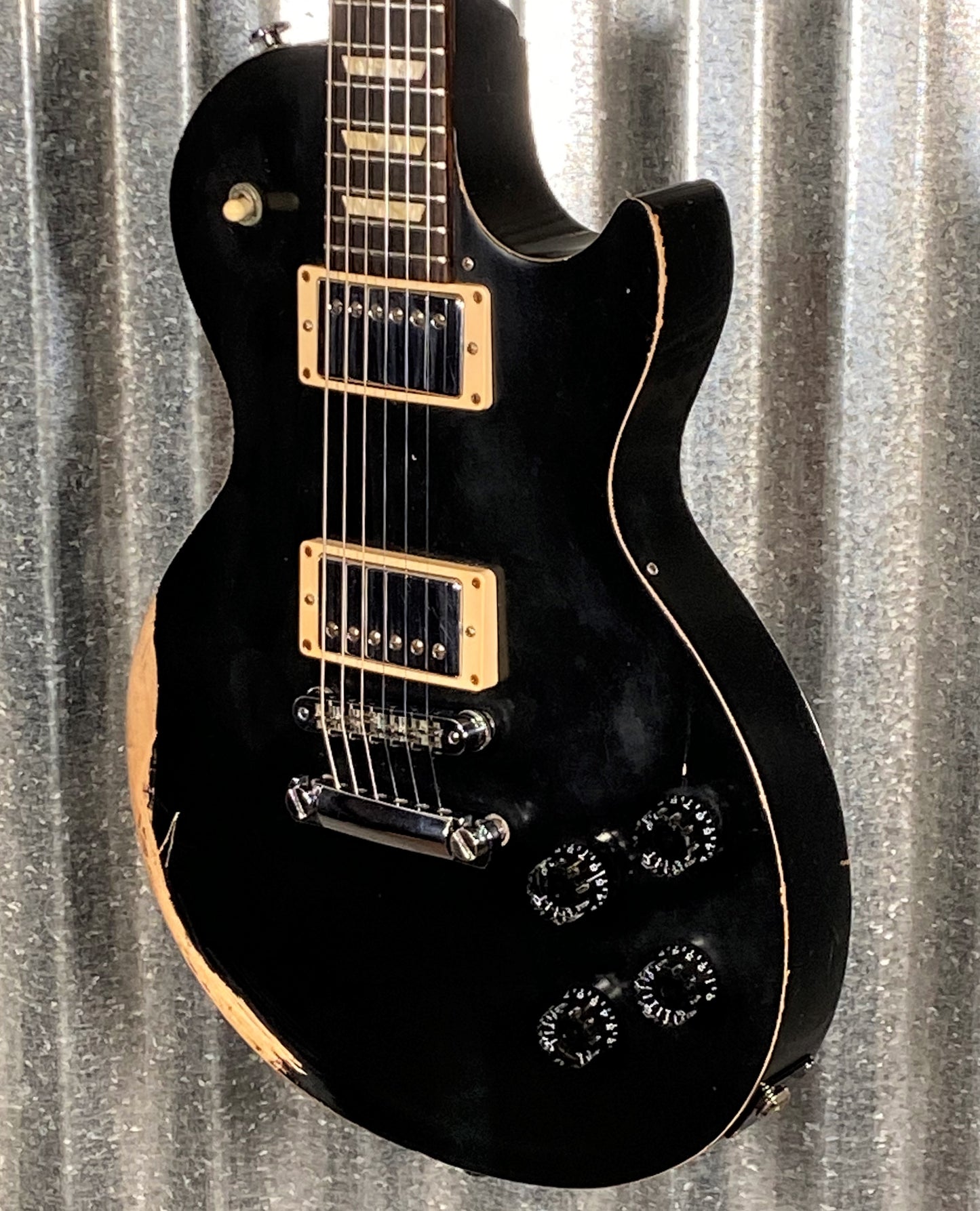 Gibson Les Paul Studio 120th Anniversary Matte Black 2014 Relic Guitar #0589 Used