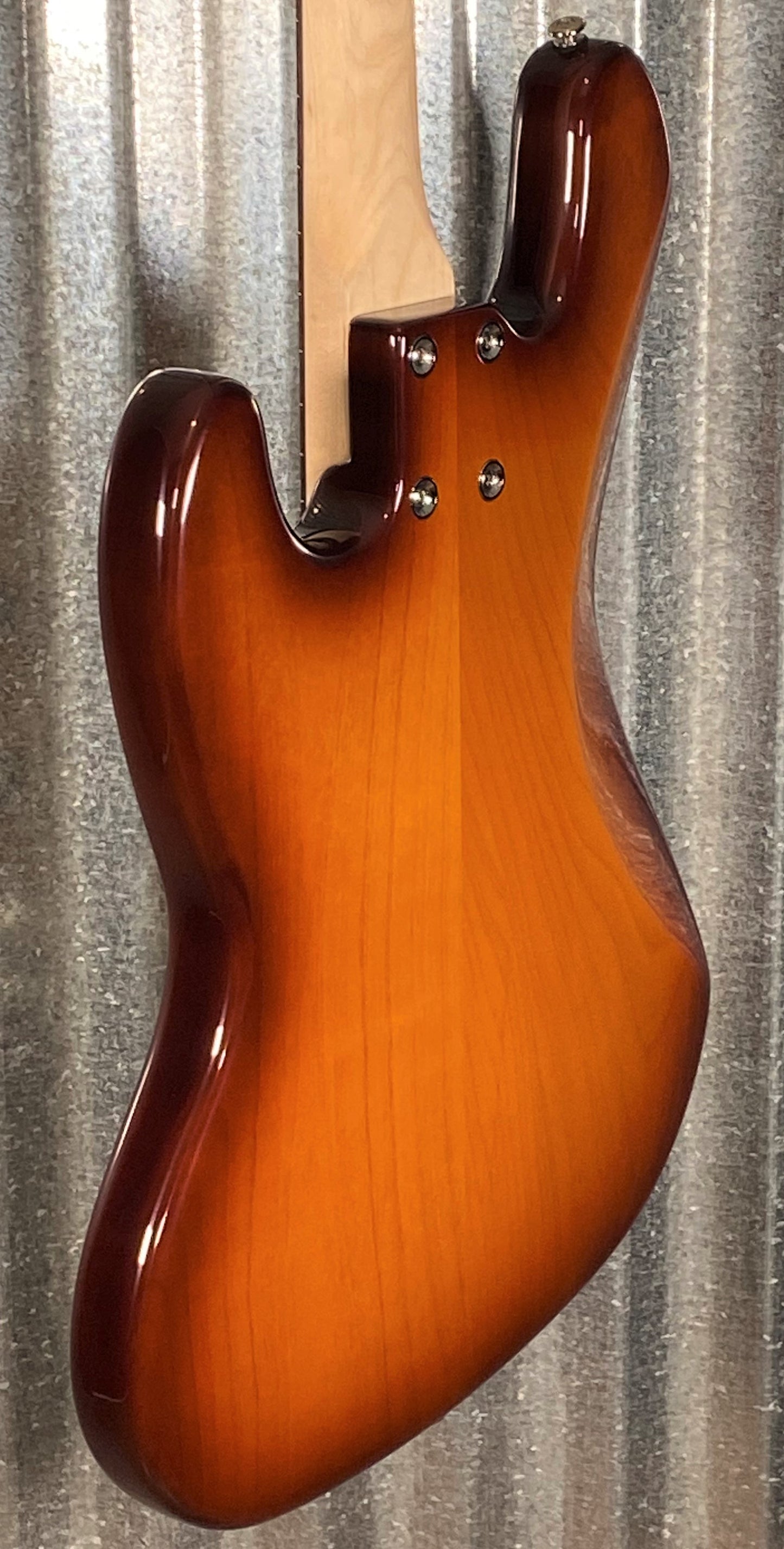 G&L USA JB Old School Tobacco Sunburst 4 String Fretless Bass & Case #6416
