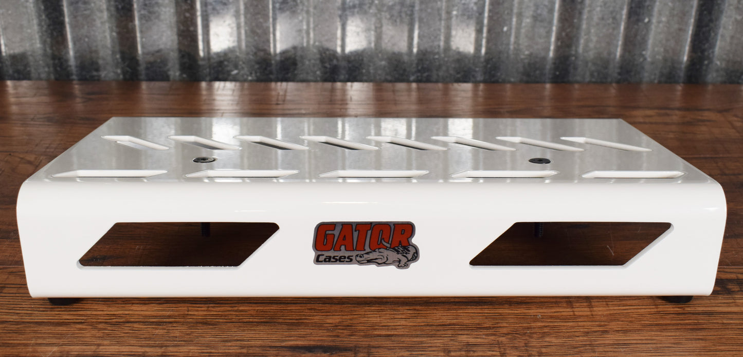 Gator GPB-LAK-WH Small Aluminum Guitar Effect Pedalboard & Bag White