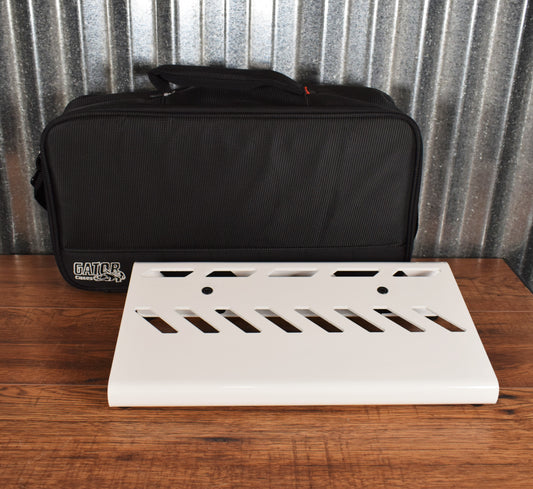 Gator GPB-LAK-WH Small Aluminum Guitar Effect Pedalboard & Bag White