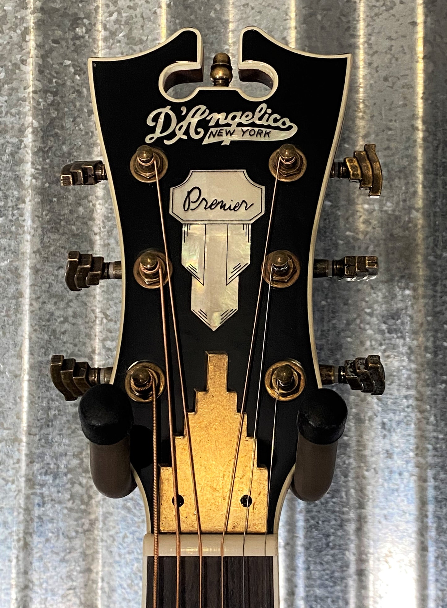 D'Angelico Premier Tammany Orchestra E Trans Black Cherry Burst Acoustic Electric Guitar #3363