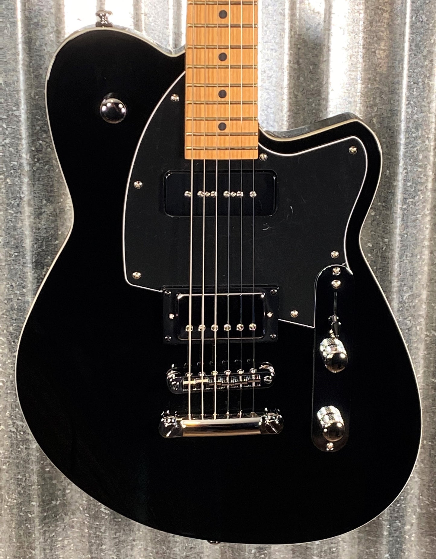 Reverend Guitars Double Agent OG Midnight Black Guitar Blem #0333