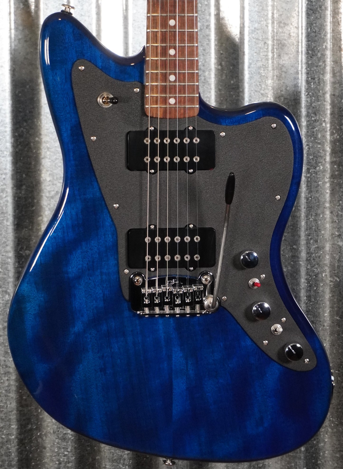 G&L USA CLF Doheny V12 Clear Blue Guitar & Case #6142 Demo