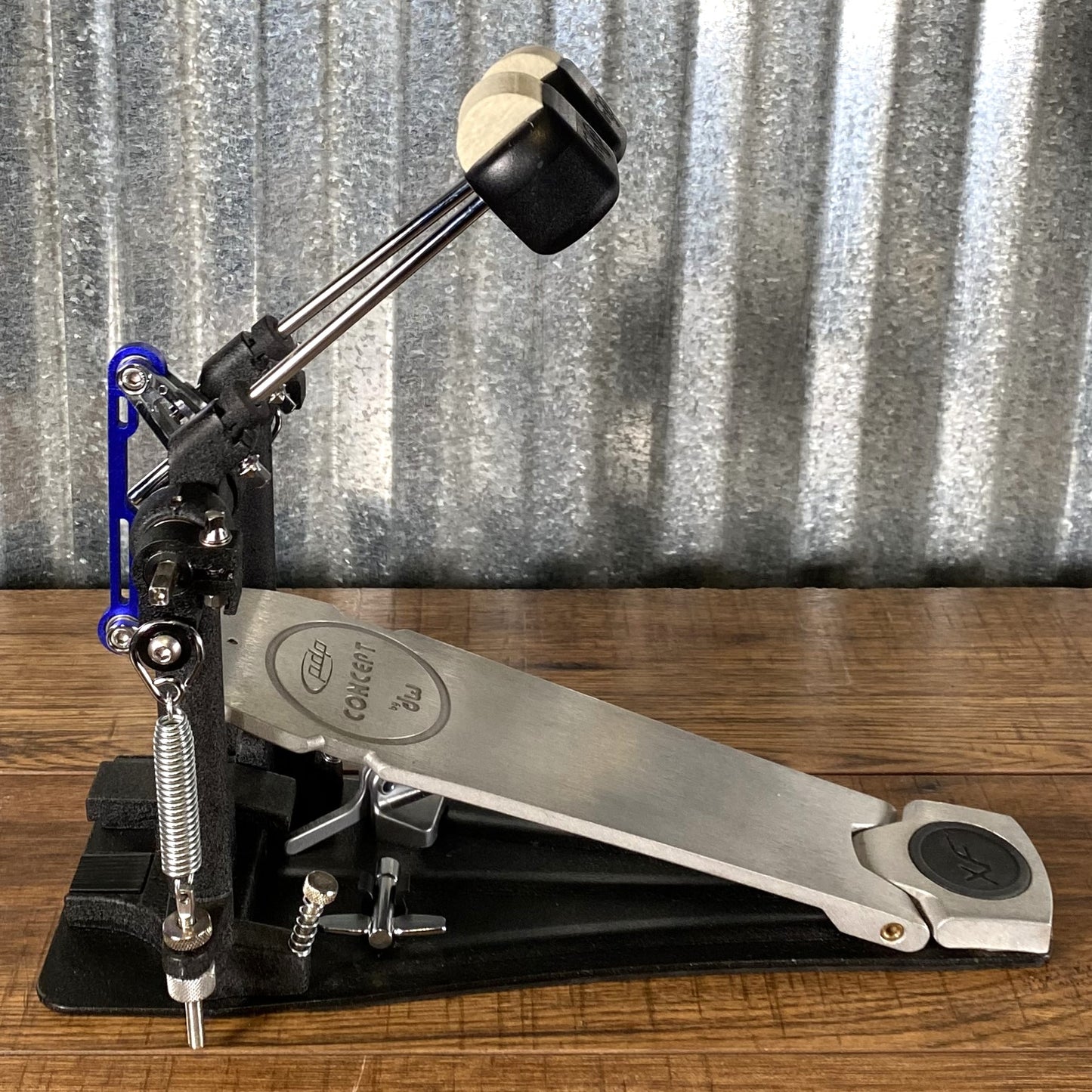 Pacific Drums Concept Series By DW Direct Drive Double Bass Drum Pedal & Extended Footboard Used