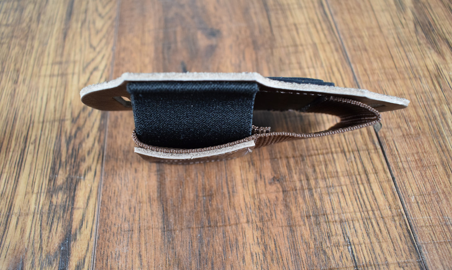 Levy's MM14-BRN Wireless Body Pack Transmitter Strap Belt Holder Brown