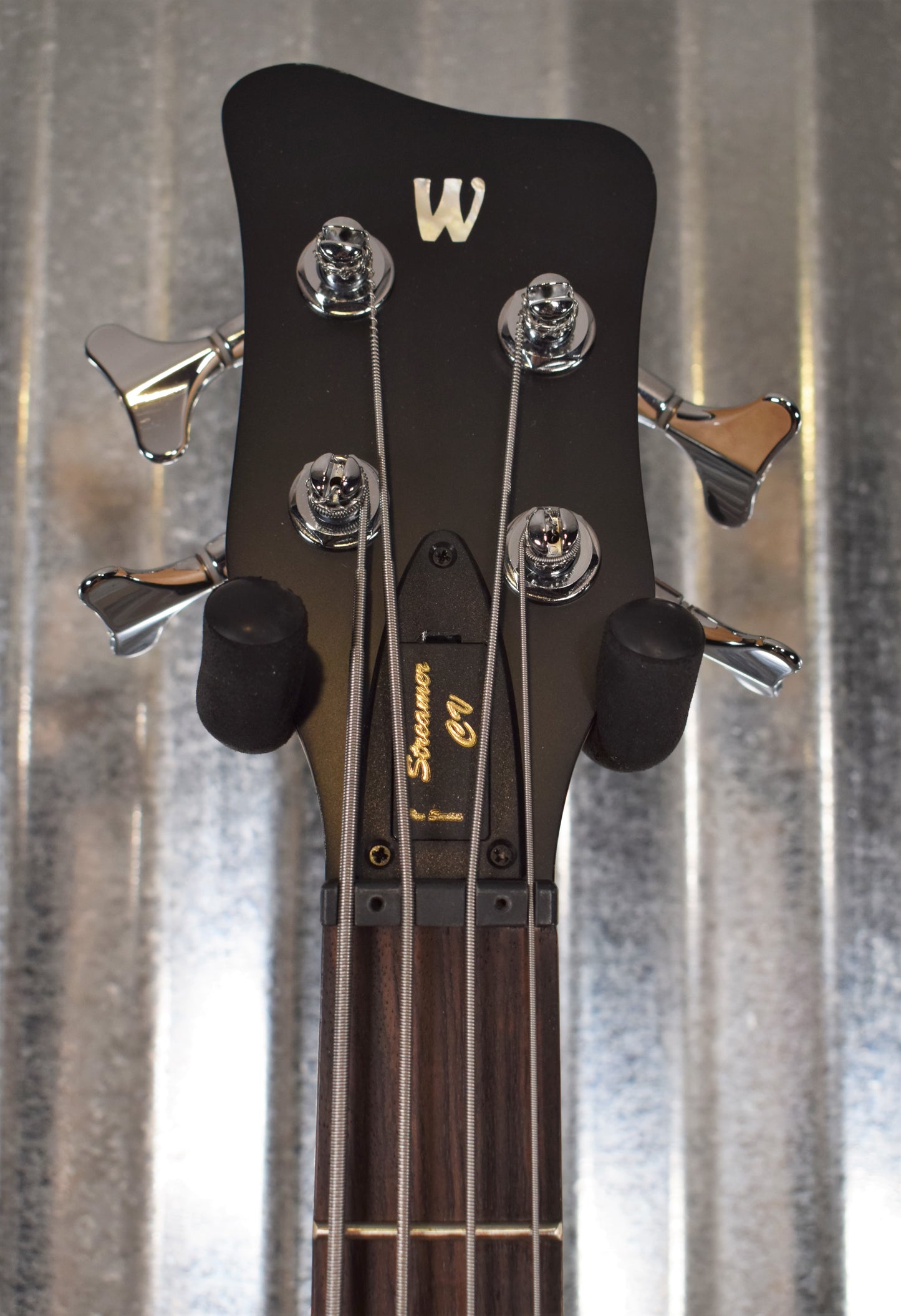 Warwick German Pro Series Streamer CV Classic Black 4 String Bass & Bag #6415 Demo