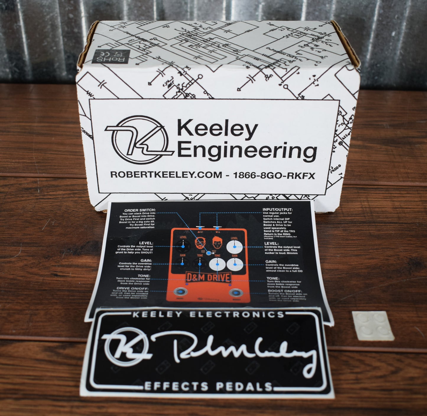Keeley D&M Drive Overdrive Boost Guitar Effect Pedal Used
