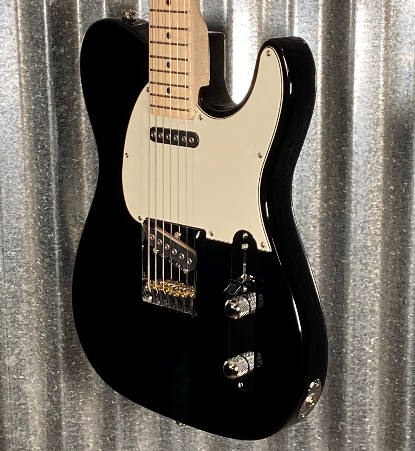 G&L USA ASAT Classic Jet Black Guitar & Bag #3002 Used
