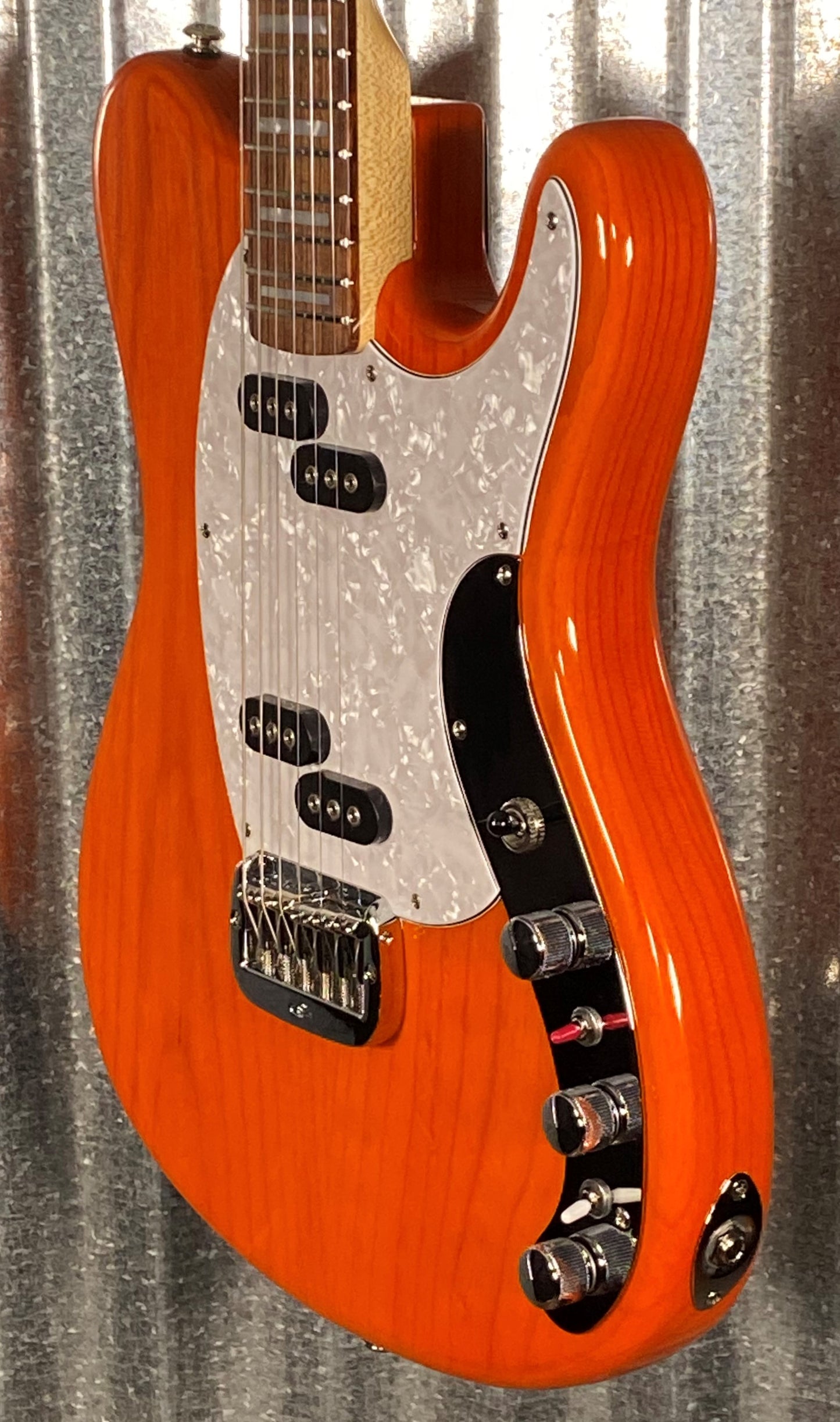 G&L USA CLF Espada Clear Orange Guitar & Case Demo #6181