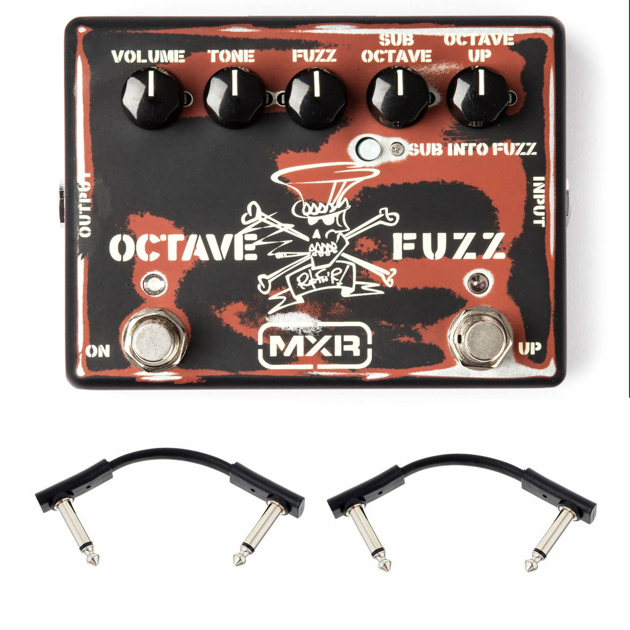 Dunlop MXR SF01 Slash Octave Fuzz Guitar Effect Pedal + 2 FREE Warwick Patch Cables