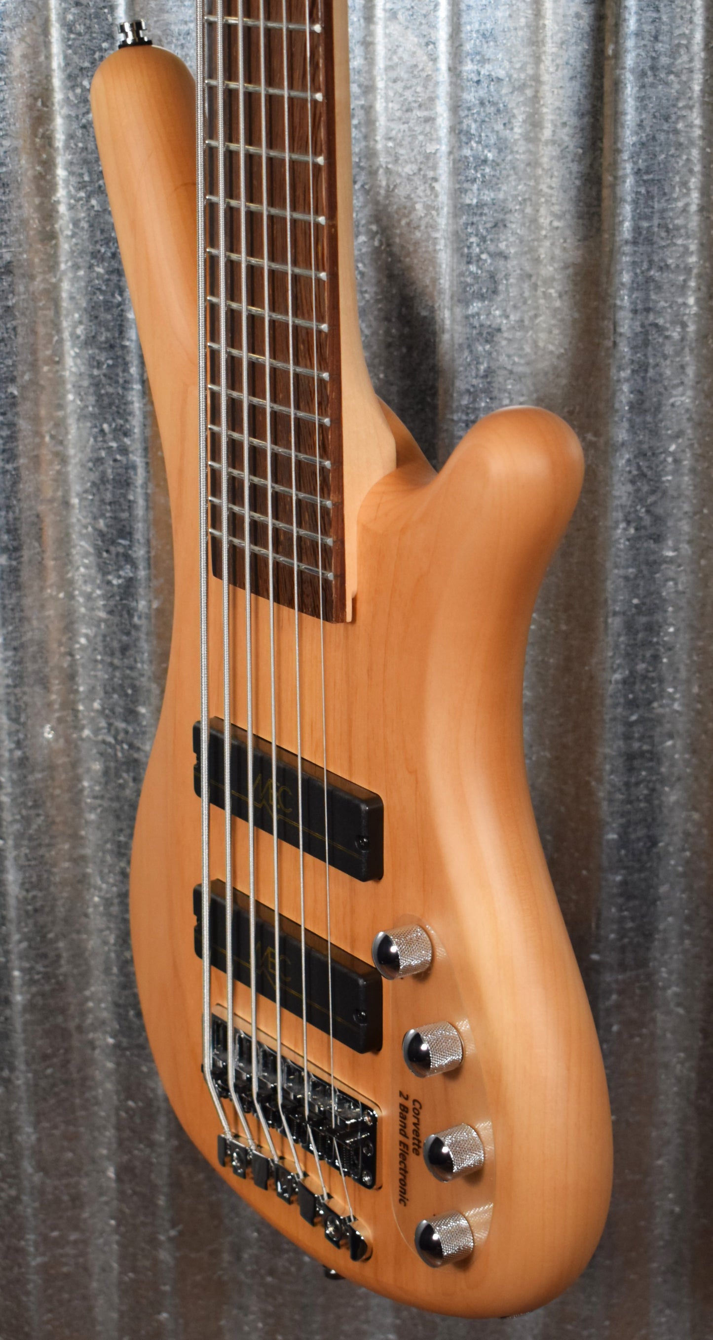 Warwick RockBass Corvette Basic Natural Active 6 String Bass & Bag #3820