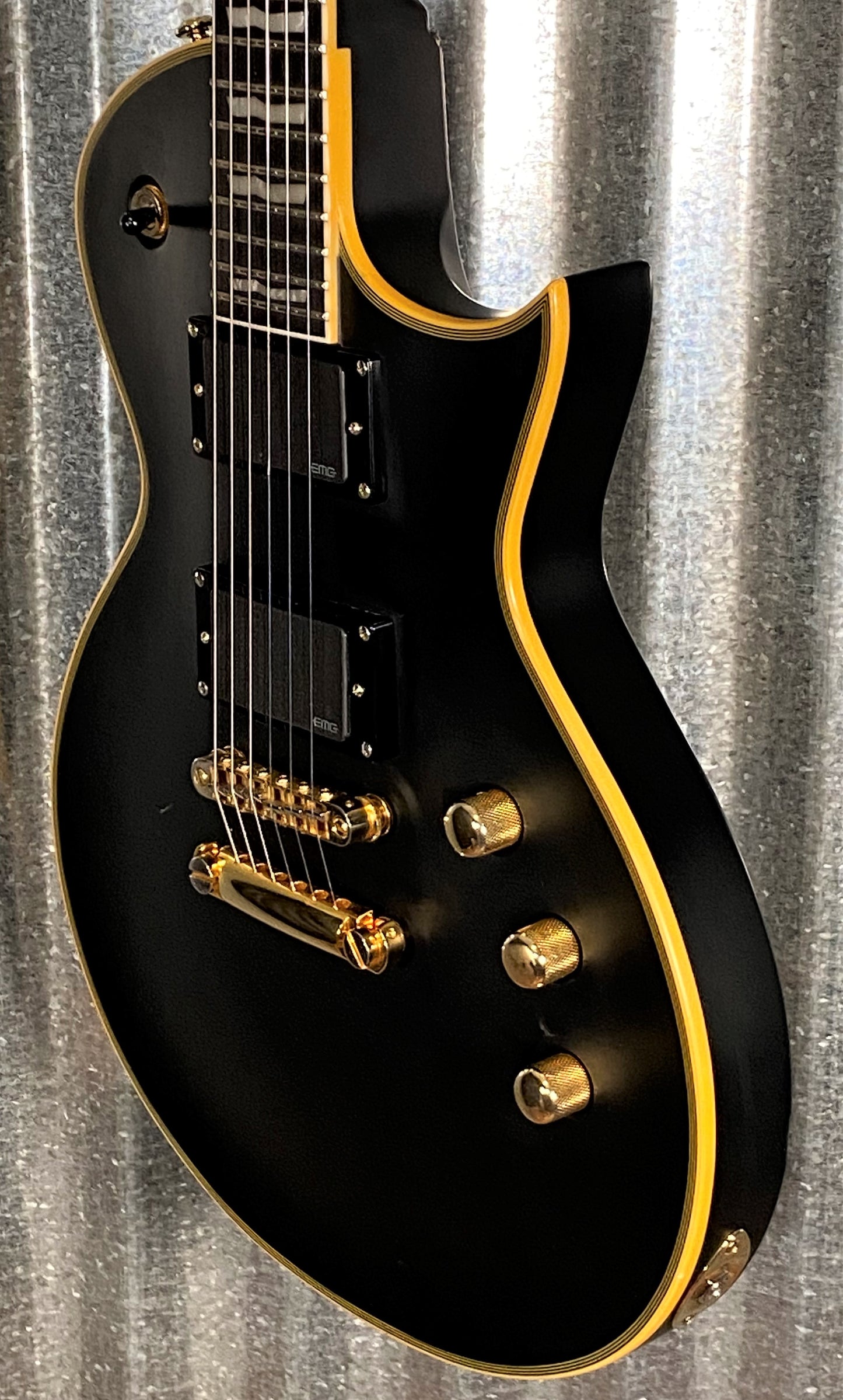 ESP LTD EC-1000 Vintage Black Satin Guitar LEC1000VB #0630 Used