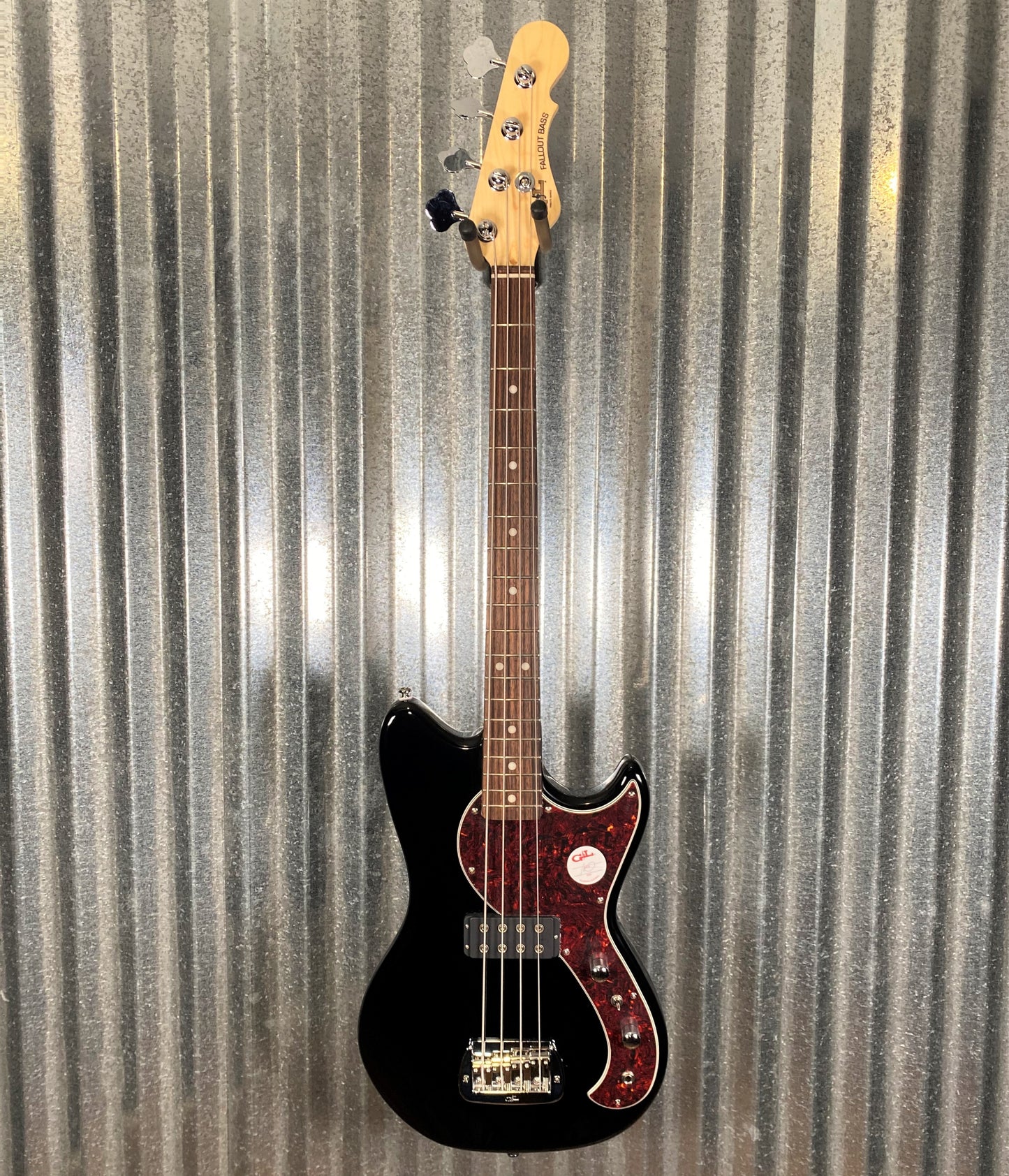 G&L Guitars Tribute Fallout Bass Short Scale 4 String Jet Black #6961