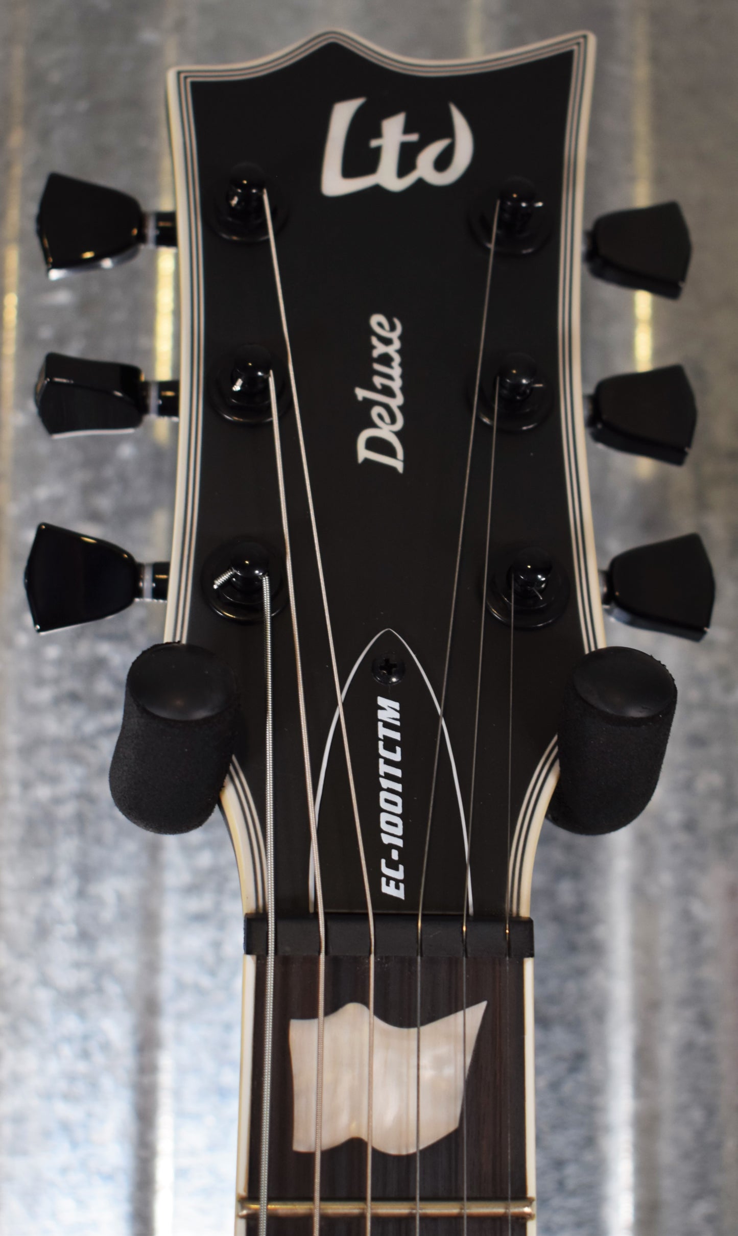 ESP LTD EC-1001T Deluxe Custom Silver Sunburst Satin EMG Guitar EC1001TCTMSSBS #2234 Demo
