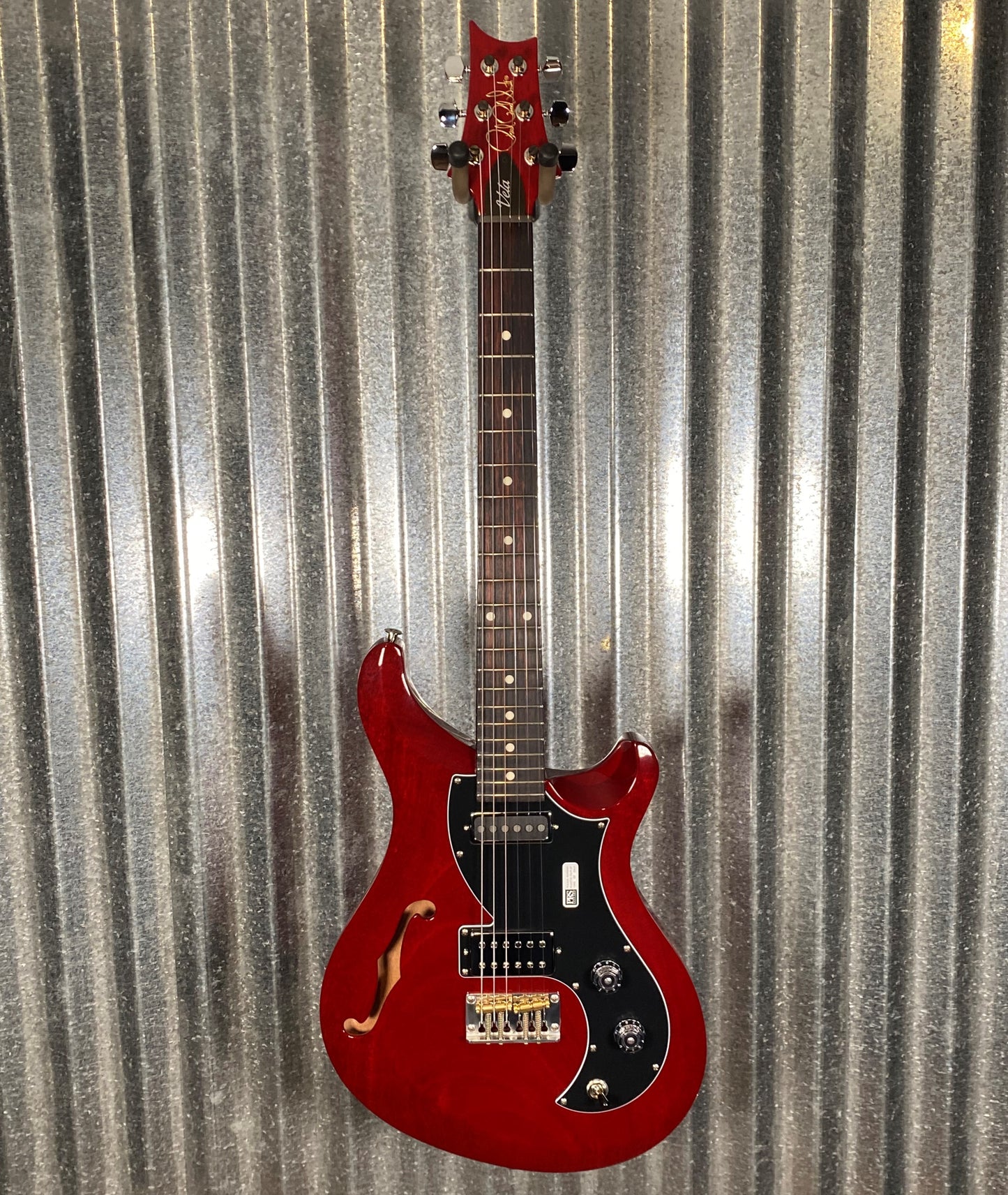 PRS Paul Reed Smith S2 USA Vela Semi Hollow Vintage Cherry Guitar & Bag #5952