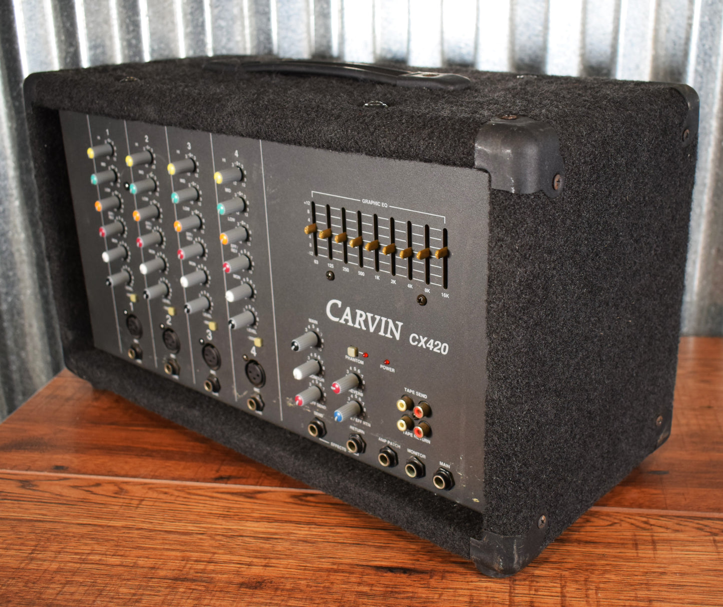 Carvin USA CX420 4 Channel 150 Watt Mono PA Mixer Used