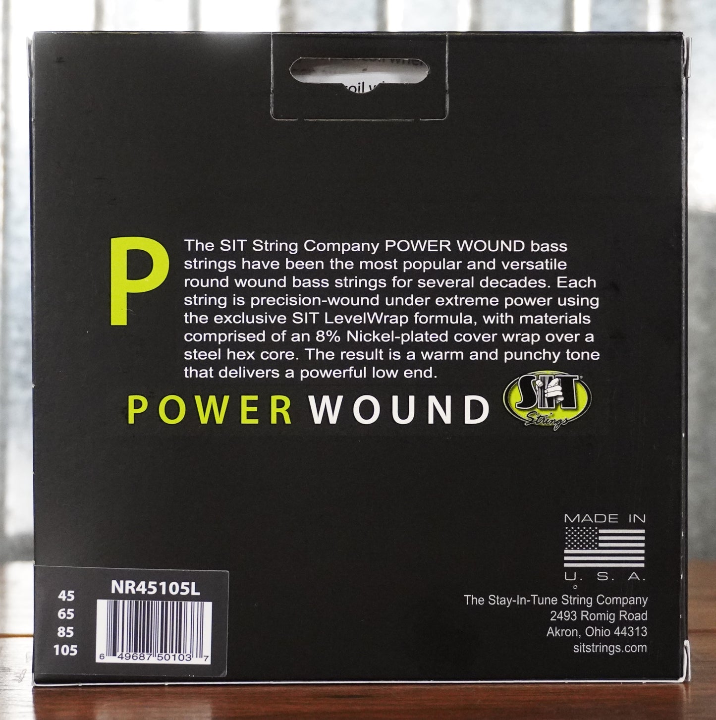 SIT Strings Power Wound 4 String Medium Light Nickel Bass NR45105L