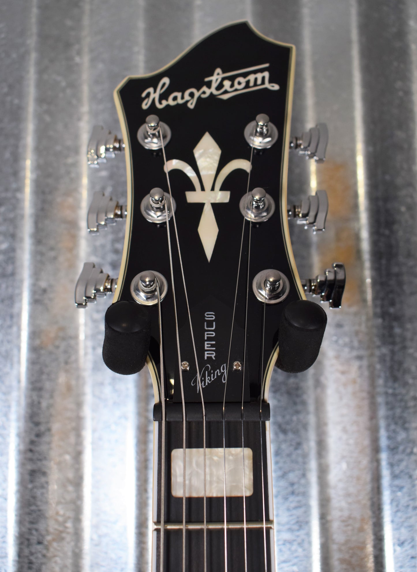 Hagstrom Super Viking SUVIK-DDL Dandy Dandelion Flame Top Semi-Hollow Guitar & Case #0608