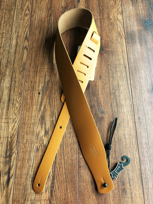 Levy's Leathers M26-TAN 2.5" Tan Basic Leather Adjustable Guitar Strap