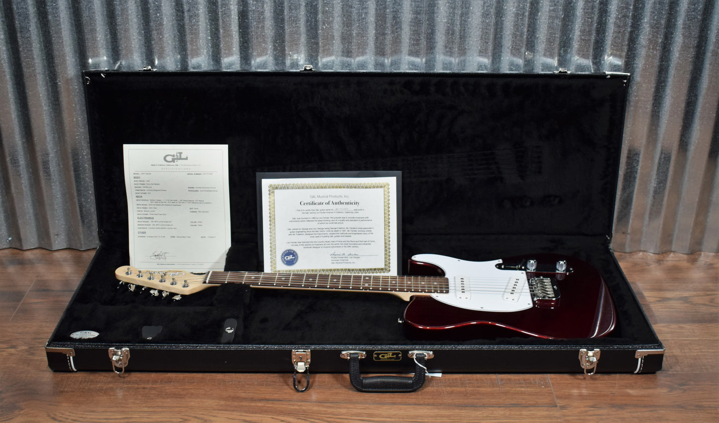G&L USA ASAT Special Ruby Red Metallic Guitar & Case 2017 #1053